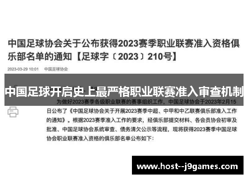 中国足球开启史上最严格职业联赛准入审查机制